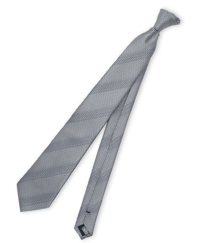 シルク混 ソリッド レギュラータイ 8.0cm幅 （グレー） 茶