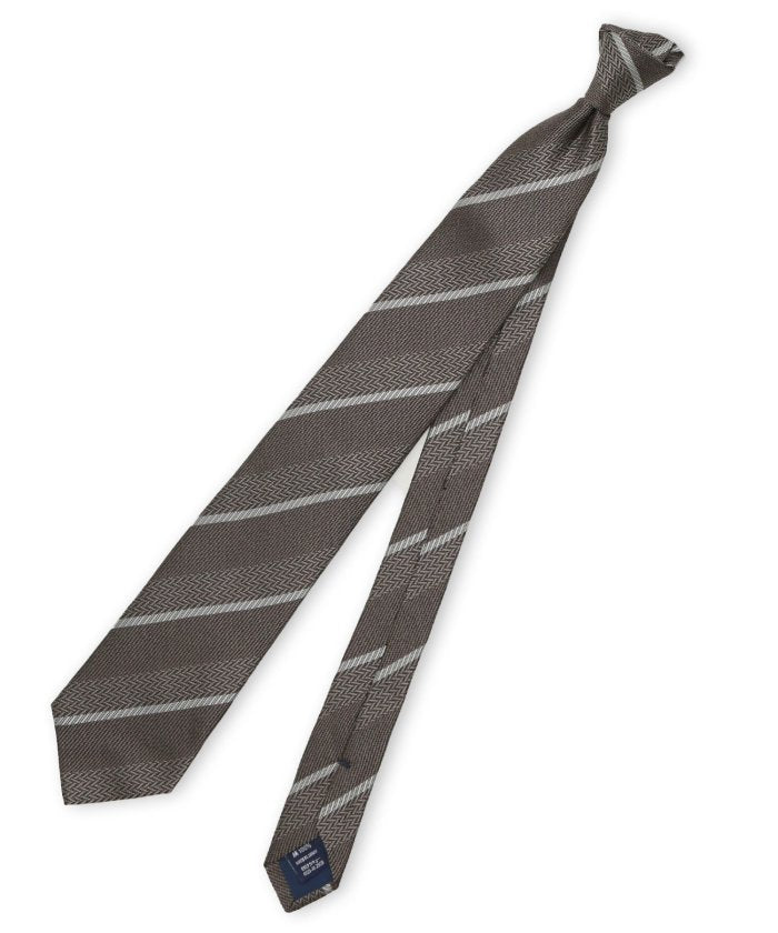 タカキュー TAKA-Q TAKA-Q×FAIRFAX シルクストライプ柄 レギュラータイ 8.0cm幅 （グレー） グレー