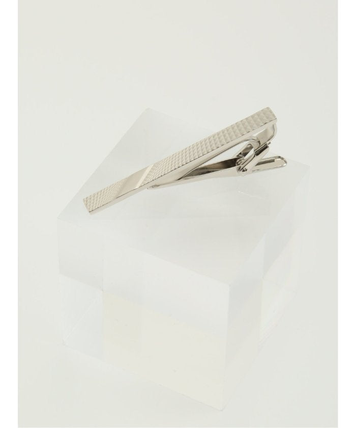 タカキュー TAKA-Q 日本製 カーブダイヤカット タイバー （銀） 銀