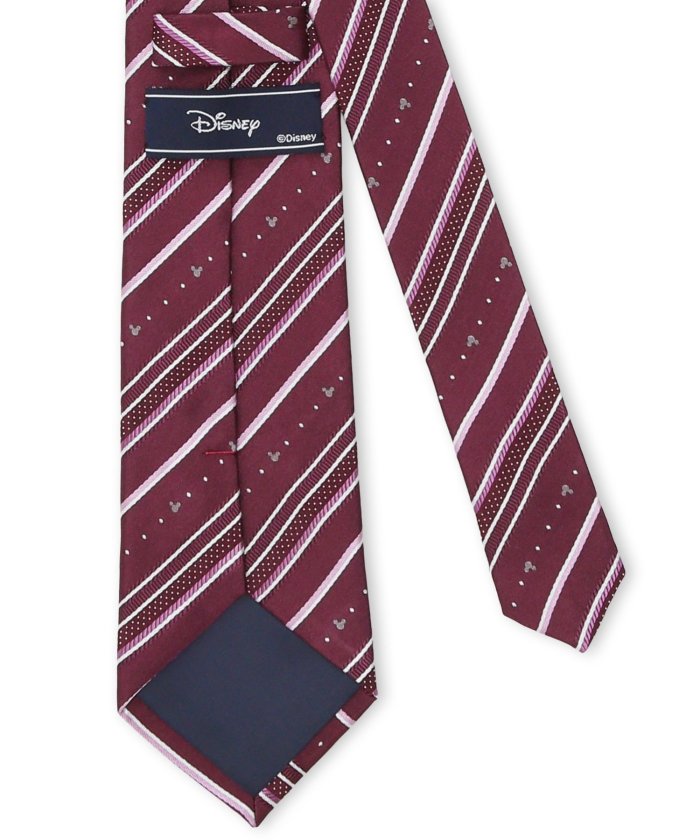 タカキュー TAKA-Q ディズニー/DISNEY シルクチェック柄 レギュラータイ 8.0cm幅 （ワイン） ワイン