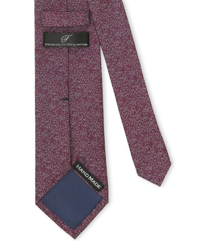 タカキュー TAKA-Q ファットゥーラ/FATTURA シルク撥水加工 レギュラータイ 8.0cm幅 （ワイン） ワイン