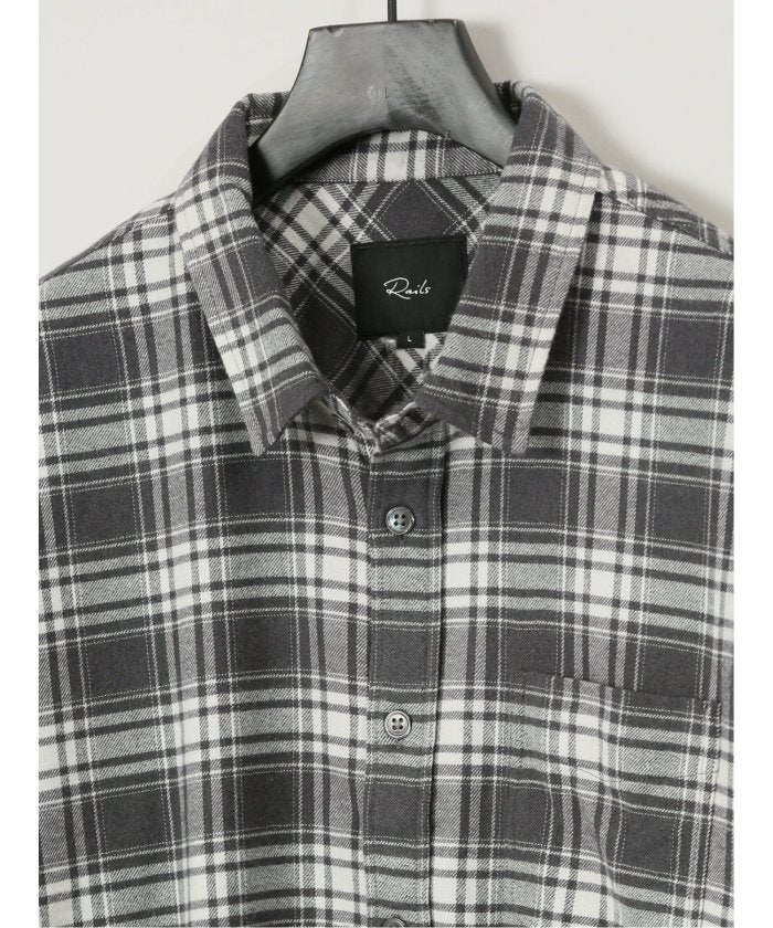 タカキュー TAKA-Q 鐵路/Rails 格紋長袖襯衫 男士襯衫 休閒 上衣 內搭 禮物 贈品 輕外套 開襟毛衣 外套