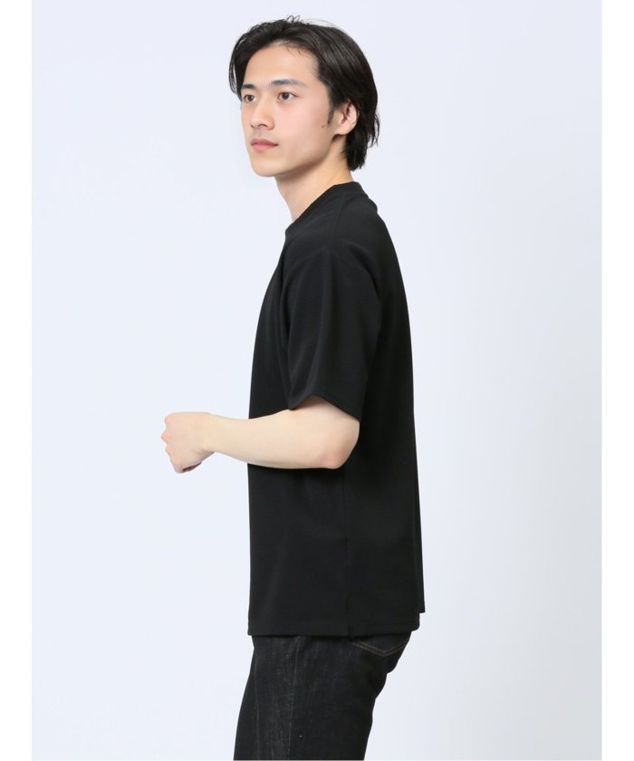タカキュー TAKA-Q ふくれストライプ クルーネック半袖Tシャツ メンズ Tシャツ カットソー カジュアル インナー トップス ギフト プレゼント （ベージュ） ベージュ