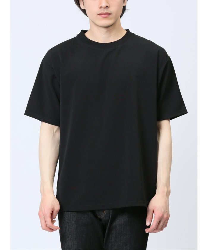 タカキュー TAKA-Q ふくれストライプ クルーネック半袖Tシャツ メンズ Tシャツ カットソー カジュアル インナー トップス ギフト プレゼント （ベージュ） ベージュ