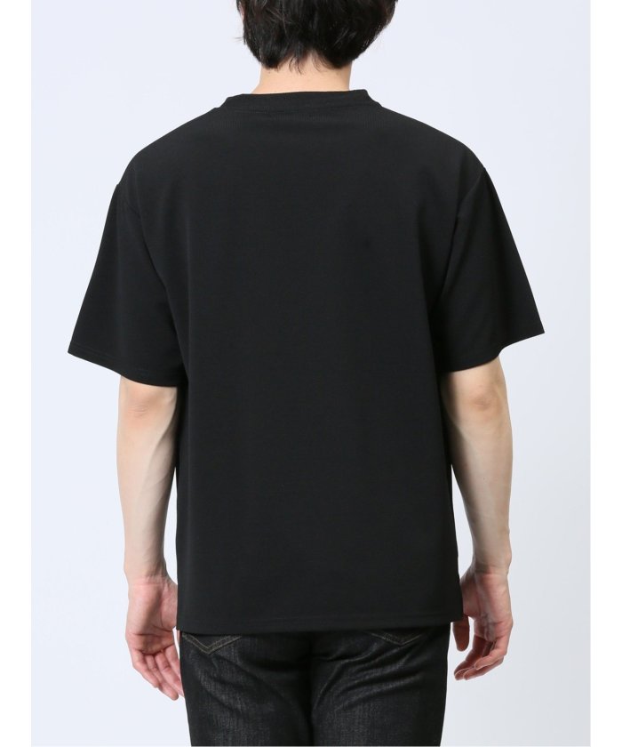 タカキュー TAKA-Q ふくれストライプ クルーネック半袖Tシャツ メンズ Tシャツ カットソー カジュアル インナー トップス ギフト プレゼント （ベージュ） ベージュ