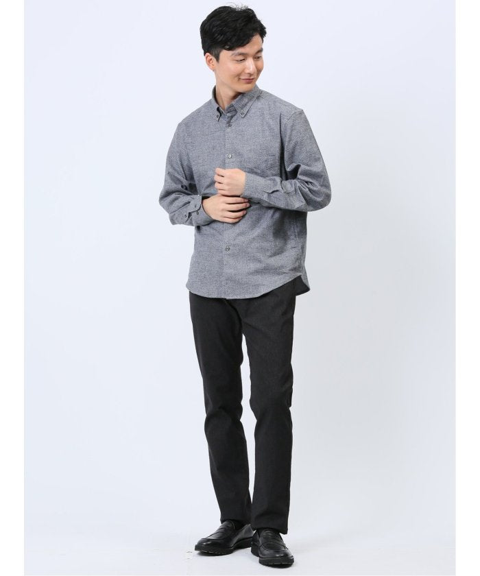 タカキュー TAKA-Q クロスストレッチ スリムパンツ メンズ パンツ ボトム ストレッチ 伸びる カジュアル ビジネス 通勤 仕事 ジャケパン ジャケスラ （グレー） グレー