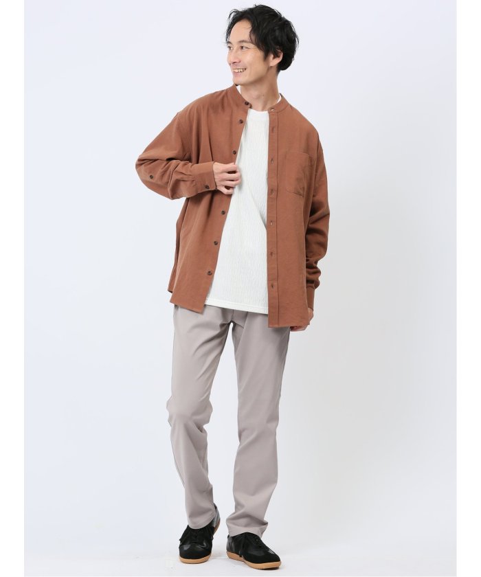 タカキュー TAKA-Q クロスストレッチ スリムパンツ メンズ パンツ ボトム ストレッチ 伸びる カジュアル ビジネス 通勤 仕事 ジャケパン ジャケスラ （グレー） グレー