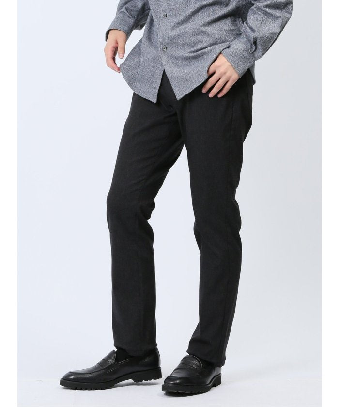 タカキュー TAKA-Q クロスストレッチ スリムパンツ メンズ パンツ ボトム ストレッチ 伸びる カジュアル ビジネス 通勤 仕事 ジャケパン ジャケスラ （黒） 黒