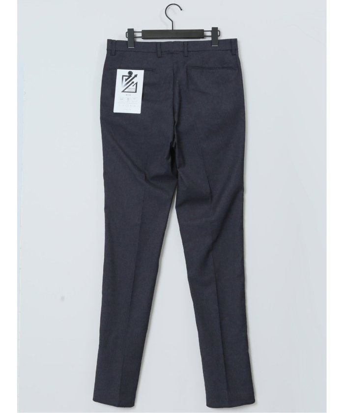 タカキュー TAKA-Q クロスストレッチ スリムフィット ノータックスラックス デニム風紺(セットアップ可能) メンズ パンツ ボトム ストレッチ 伸びる カジュアル ビジネス 通勤  （紺） 紺
