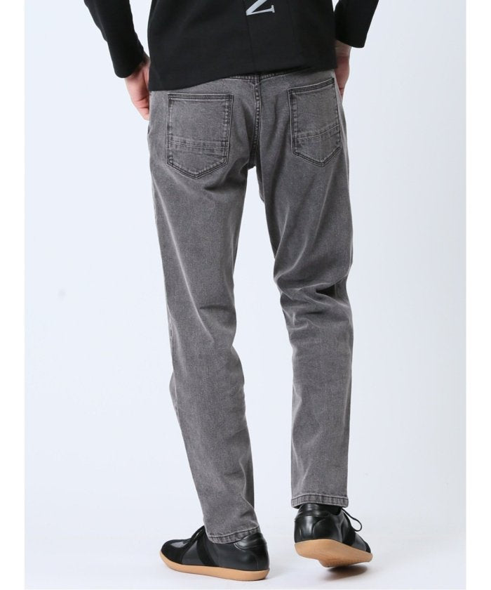 タカキュー TAKA-Q ストレッチデニム スリムパンツ(セットアップ可能) メンズ パンツ ボトム ストレッチ 伸びる カジュアル ビジネス 通勤 仕事 （グレー） グレー