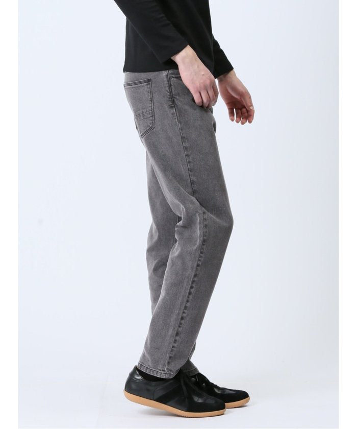 タカキュー TAKA-Q ストレッチデニム スリムパンツ(セットアップ可能) メンズ パンツ ボトム ストレッチ 伸びる カジュアル ビジネス 通勤 仕事 （グレー） グレー
