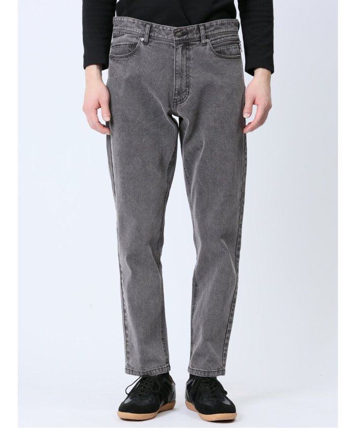 タカキュー TAKA-Q ストレッチデニム スリムパンツ(セットアップ可能) メンズ パンツ ボトム ストレッチ 伸びる カジュアル ビジネス 通勤 仕事 （グレー） グレー