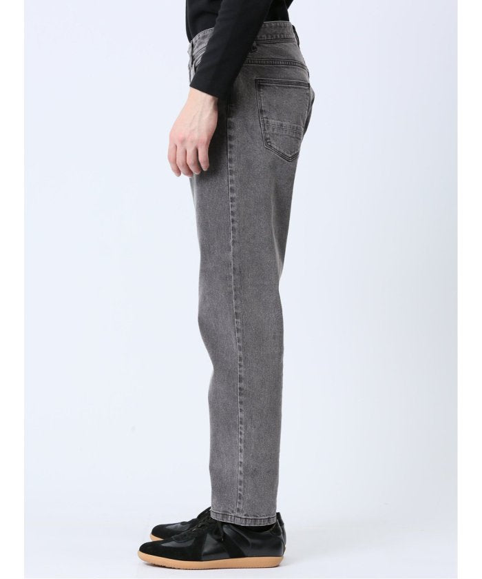 タカキュー TAKA-Q ストレッチデニム スリムパンツ(セットアップ可能) メンズ パンツ ボトム ストレッチ 伸びる カジュアル ビジネス 通勤 仕事 （グレー） グレー