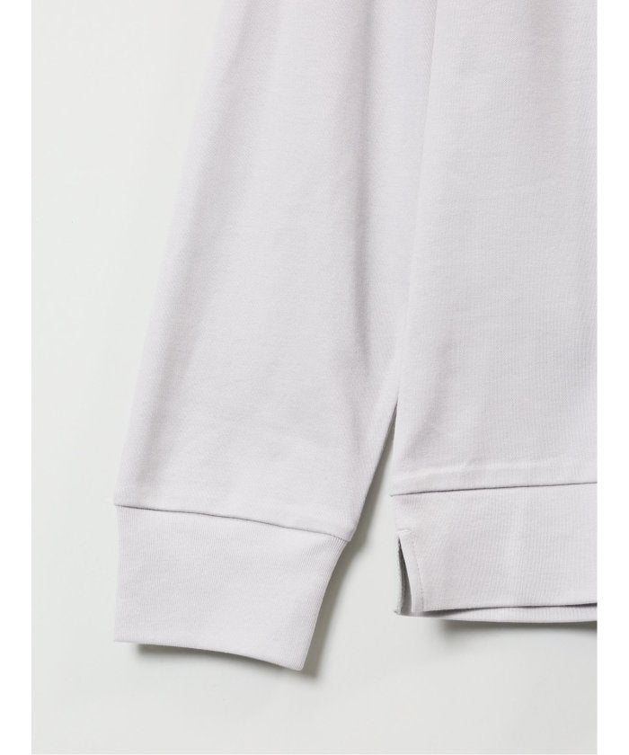 【DRESS TーSHIRT】綿ストレッチ モックネック長袖Tシャツ （青） メンズ Tシャツ カットソー カジュアル インナー トップス ギフト プレゼント 青