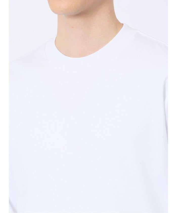 【DRESS TーSHIRT】綿ストレッチ モックネック長袖Tシャツ （青） メンズ Tシャツ カットソー カジュアル インナー トップス ギフト プレゼント 青