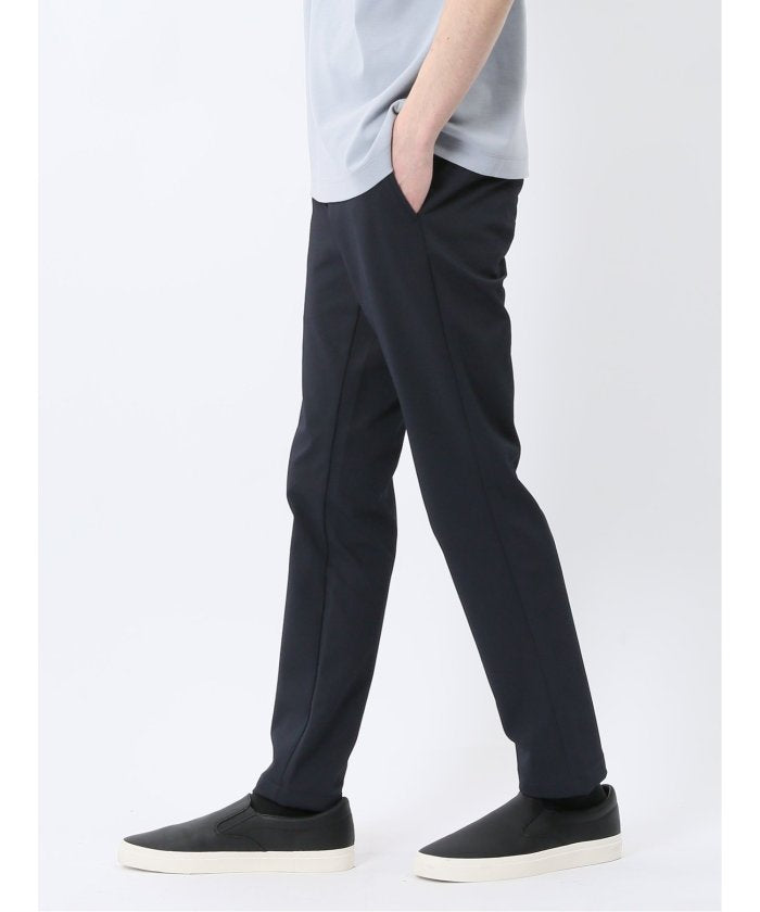 クロスストレッチ テーパードパンツ(セットアップ可能) （黒） メンズ パンツ ボトム ストレッチ カジュアル ビジネス 通勤 仕事 紺