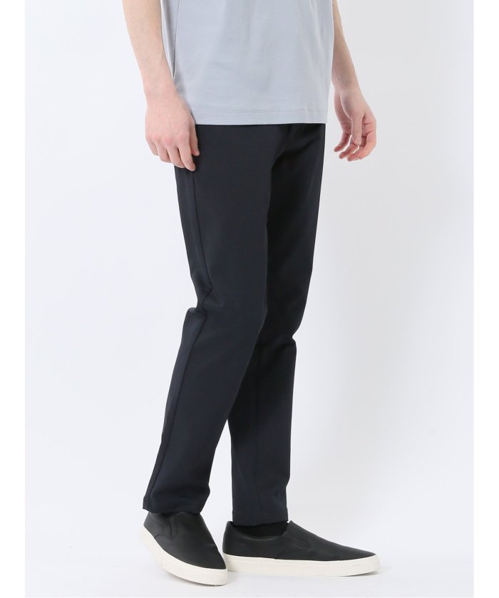クロスストレッチ テーパードパンツ(セットアップ可能) （黒） メンズ パンツ ボトム ストレッチ カジュアル ビジネス 通勤 仕事 紺