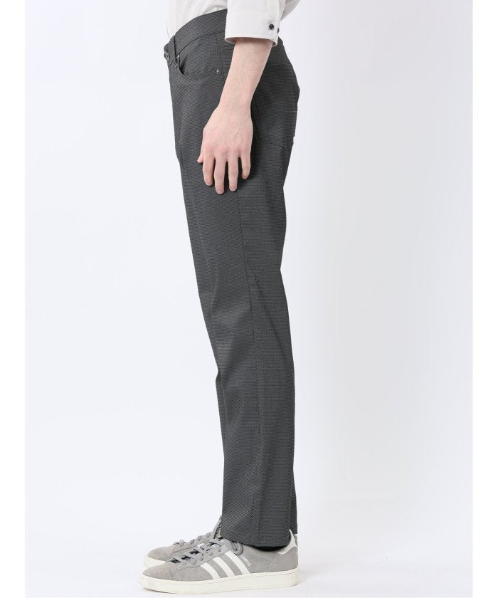 クロスストレッチ+エアー スリムパンツ 股下82cm （紺） メンズ パンツ ボトム ストレッチ カジュアル ビジネス 通勤 仕事 紺