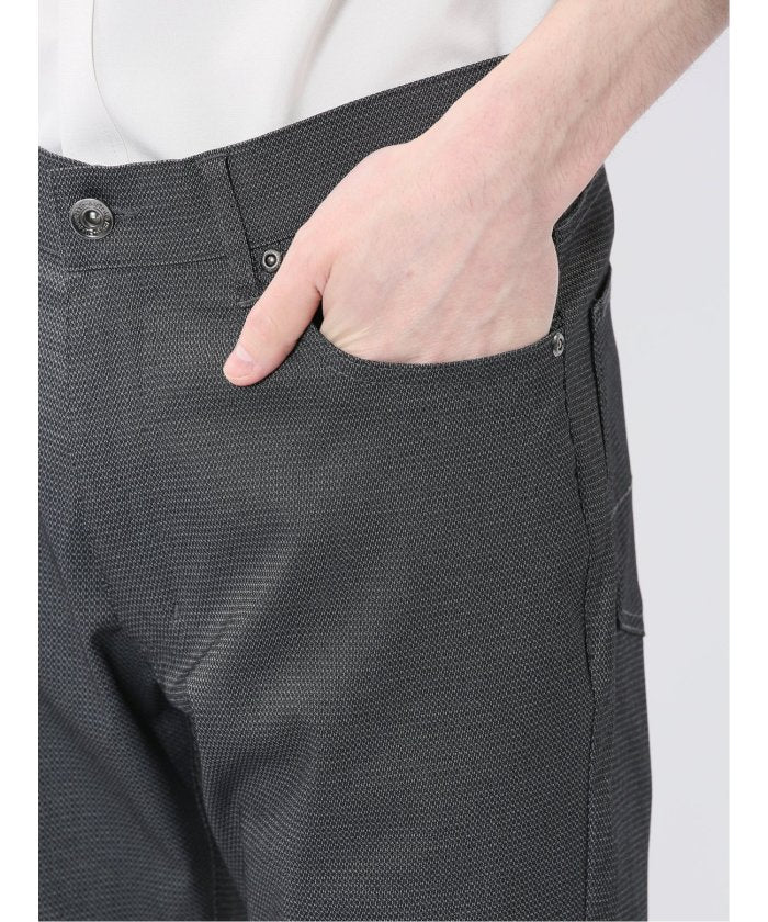 クロスストレッチ+エアー スリムパンツ 股下82cm （紺） メンズ パンツ ボトム ストレッチ カジュアル ビジネス 通勤 仕事 紺