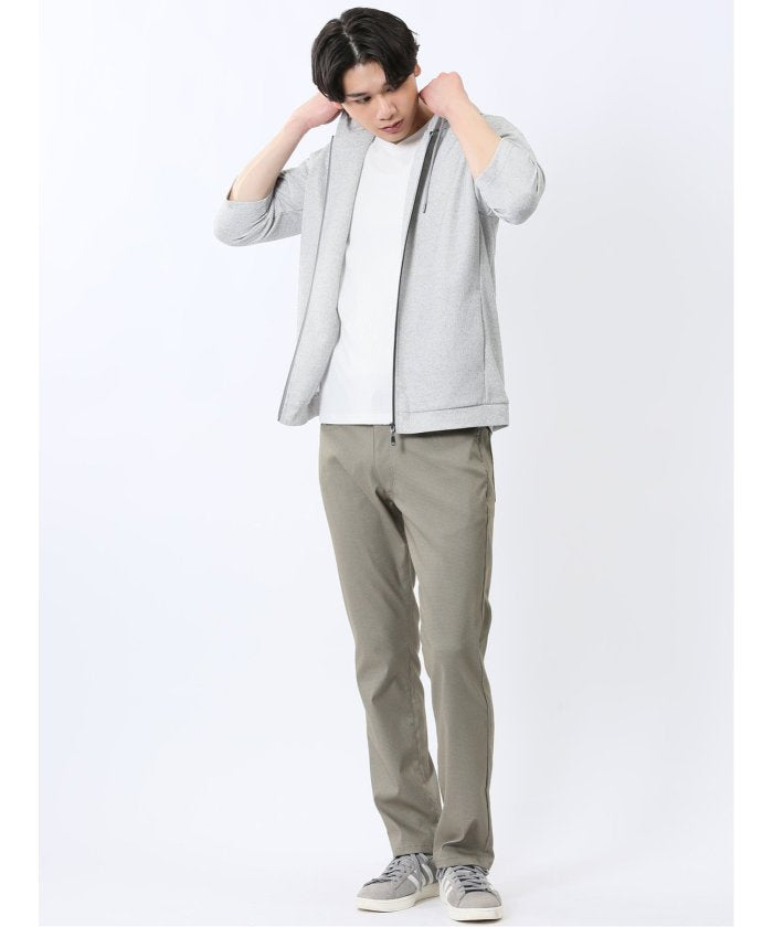 クロスストレッチ+エアー スリムパンツ 股下82cm （紺） メンズ パンツ ボトム ストレッチ カジュアル ビジネス 通勤 仕事 紺