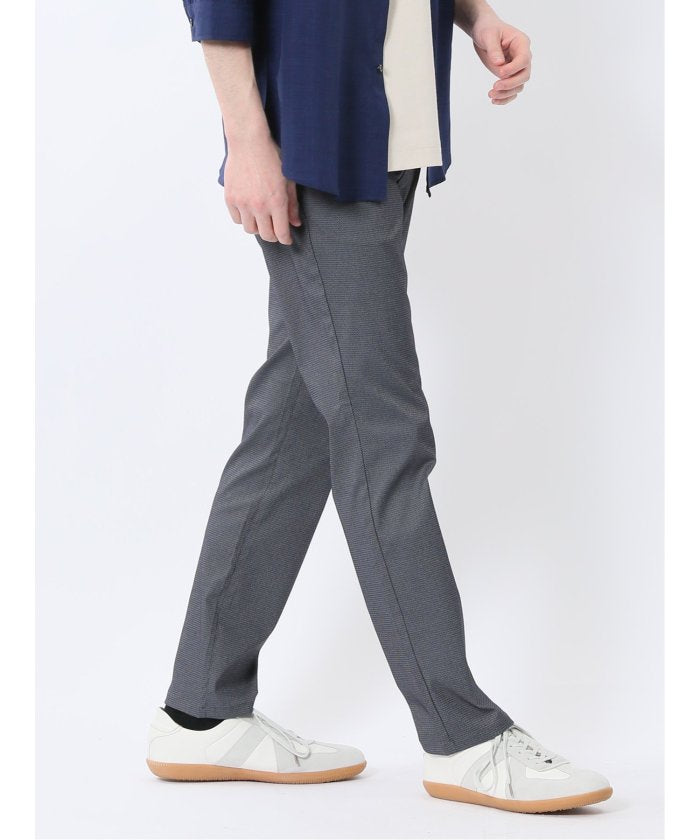 クロスストレッチ+エアー スリムパンツ 股下82cm （紺） メンズ パンツ ボトム ストレッチ カジュアル ビジネス 通勤 仕事 紺