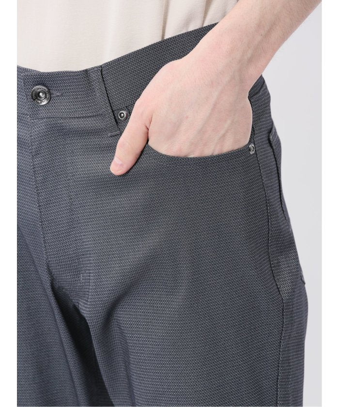 クロスストレッチ+エアー スリムパンツ 股下82cm （紺） メンズ パンツ ボトム ストレッチ カジュアル ビジネス 通勤 仕事 紺