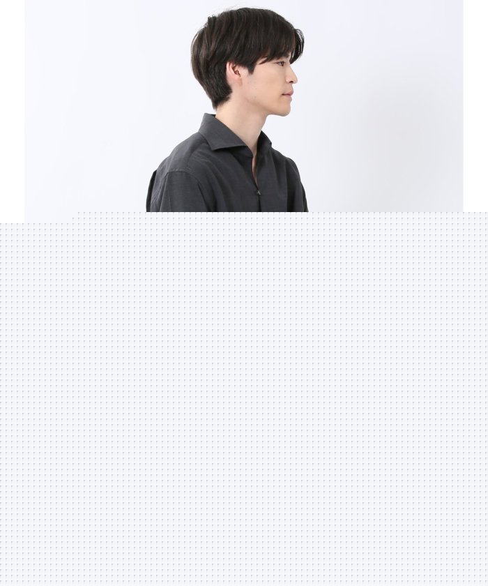 TechLinen プルオーバー 7分袖シャツ （ベージュ） メンズ シャツ カジュアル トップス インナー 半袖 5分袖 ギフト プレゼント ライトアウター カーディガン アウター ベージュ