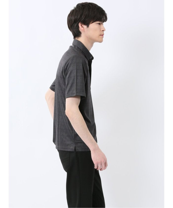 タカキュー TAKA-Q ファスナー使い 半袖ポロシャツ （紺） メンズ ポロシャツ カットソー ワイシャツ カジュアル インナー ビジネス ギフト プレゼント ゴルフ 通勤 仕事 紺