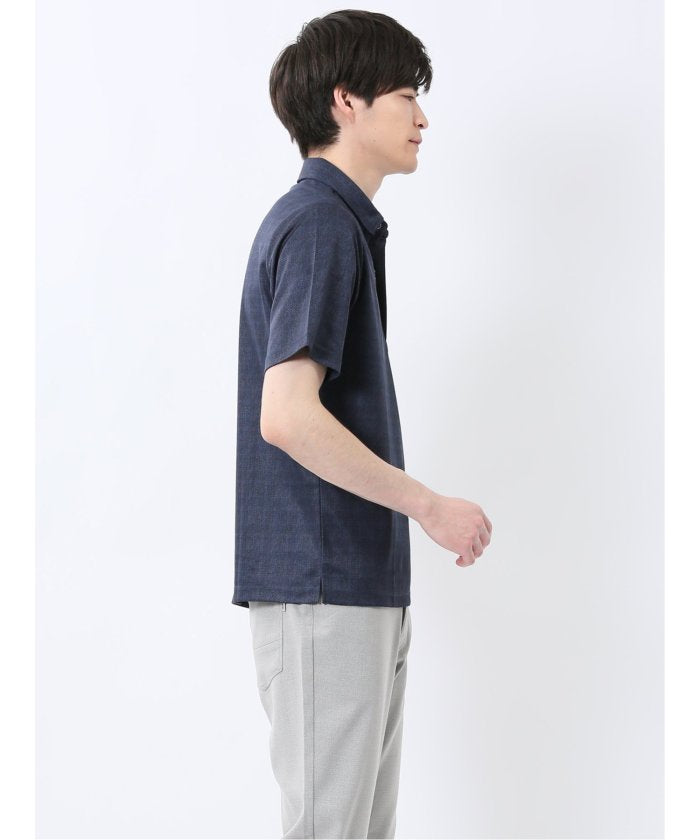 タカキュー TAKA-Q ファスナー使い 半袖ポロシャツ （紺） メンズ ポロシャツ カットソー ワイシャツ カジュアル インナー ビジネス ギフト プレゼント ゴルフ 通勤 仕事 紺