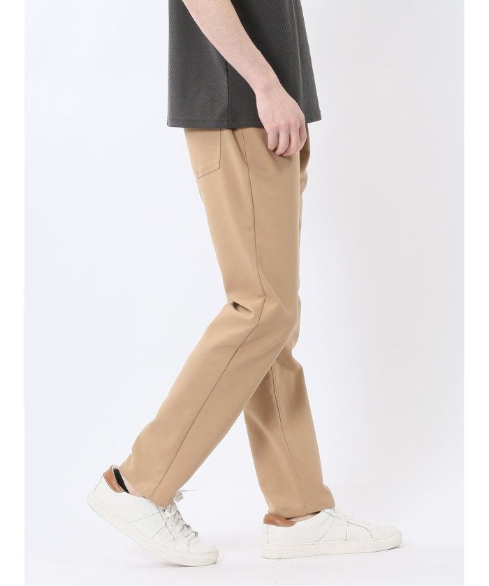 クロスストレッチ+クール スリムパンツ 股下82cm （グレー） メンズ パンツ ボトム ストレッチ カジュアル ビジネス 通勤 仕事 グレー