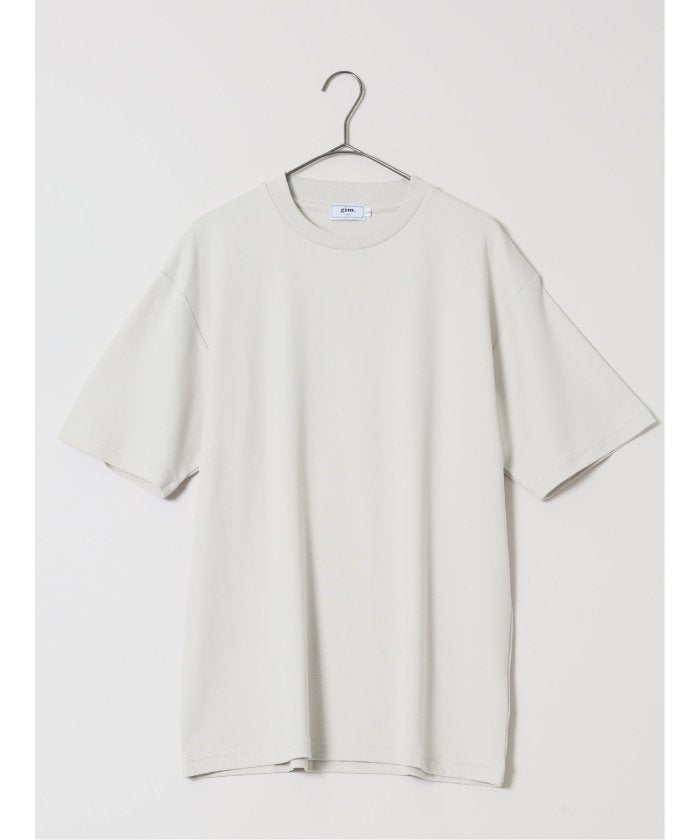 タカキュー TAKA-Q 【DRESS T-SHIRT】シルケットコットン スロープネック半袖Tシャツ （白） 白