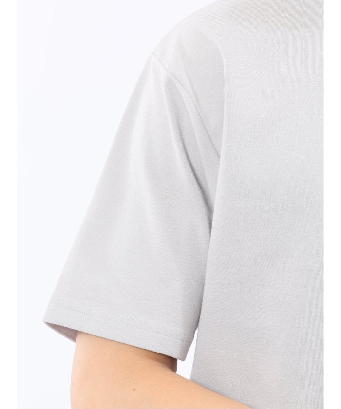 タカキュー TAKA-Q ダブルフェイス ポンチ クルーネック半袖Tシャツ （紺） 紺