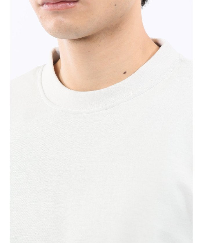 タカキュー TAKA-Q ダブルフェイス ポンチ クルーネック半袖Tシャツ （紺） 紺