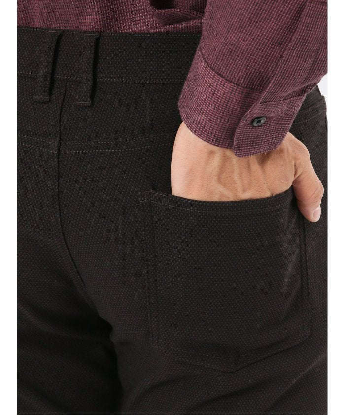 タカキュー TAKA-Q クロスストレッチ スリムパンツ ドビー （グレー） グレー