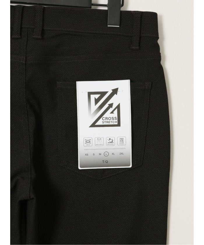 タカキュー TAKA-Q クロスストレッチ スリムパンツ ドビー （グレー） グレー