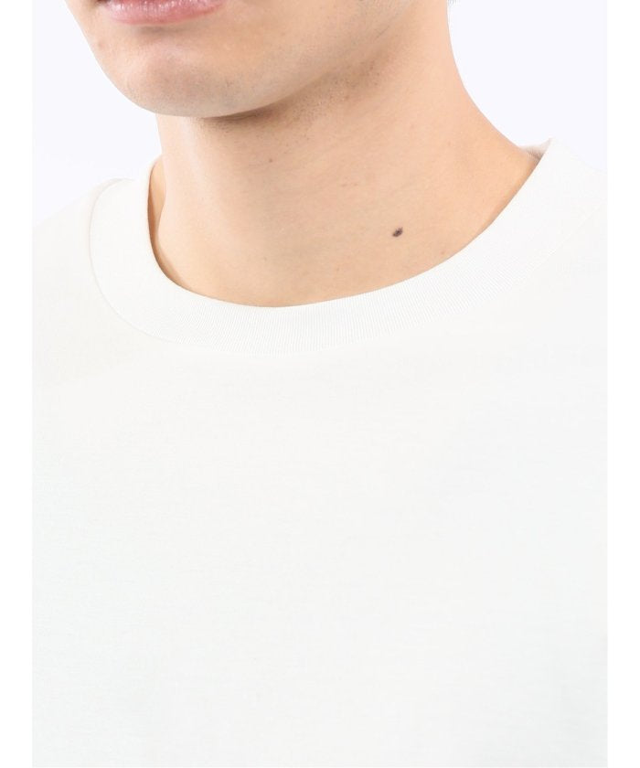 タカキュー TAKA-Q 【DRESS T-SHIRT】シルケットスムス スロープネック 長袖Tシャツ （紺） 紺