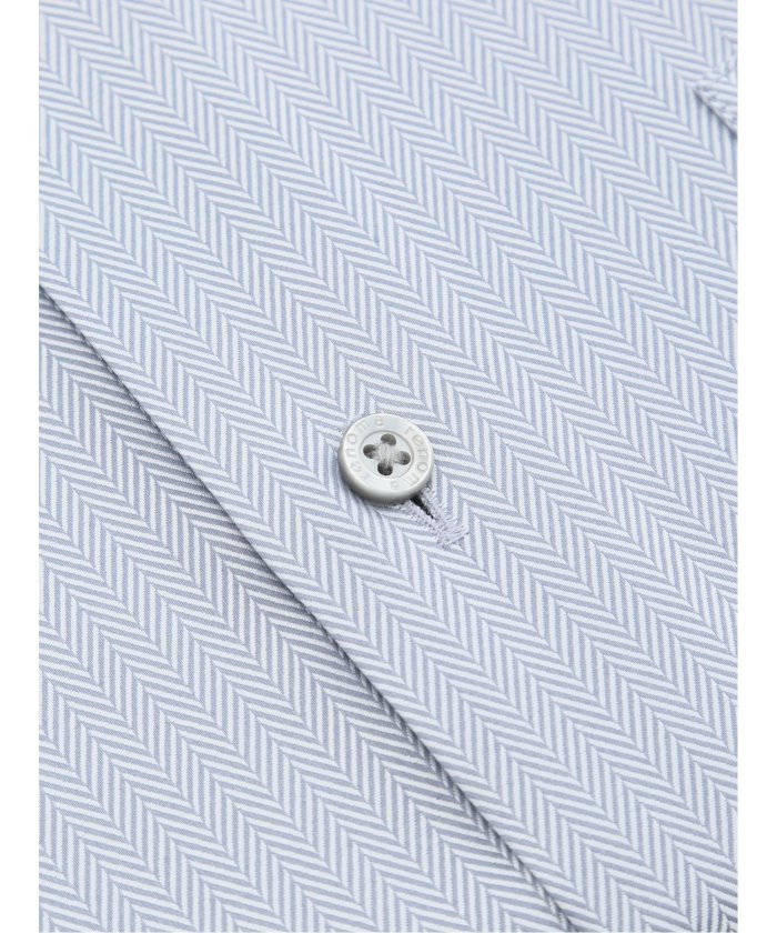 【形態安定】 イージーアイロン NEWスタンダードフィット スナップダウン長袖シャツ （グレー） グレー