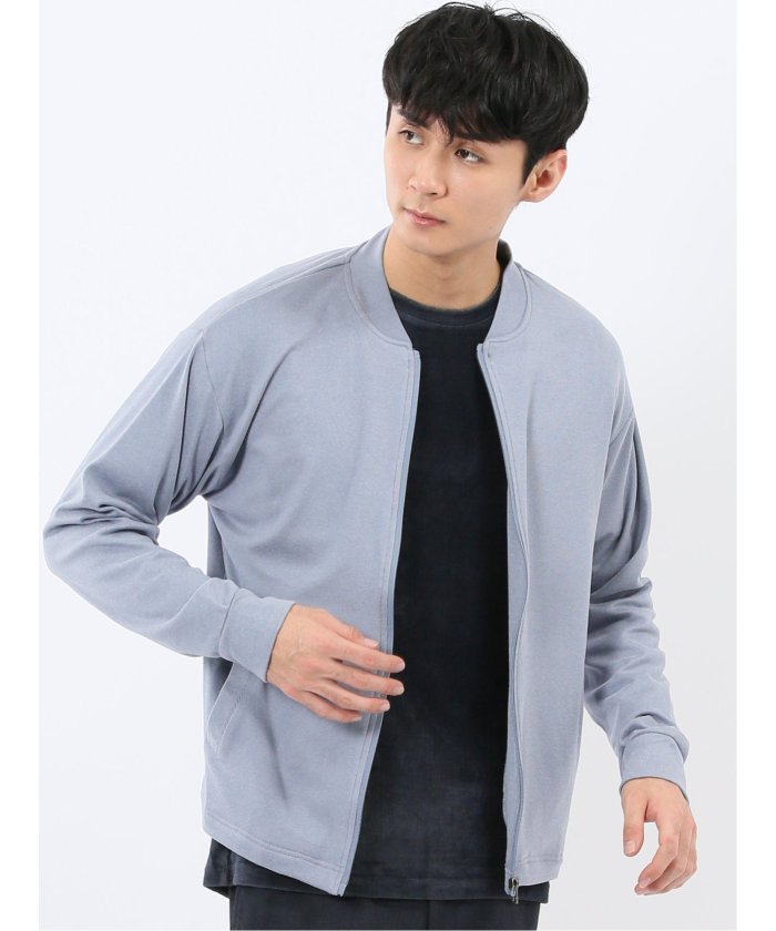 タカキュー TAKA-Q 【WEB限定】KAITEKI+ フラッフィースムース リブブルゾン （青） 青