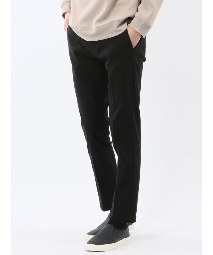 タカキュー TAKA-Q クロスストレッチ トラウザーパンツ ヘリンボン （黒） 黒