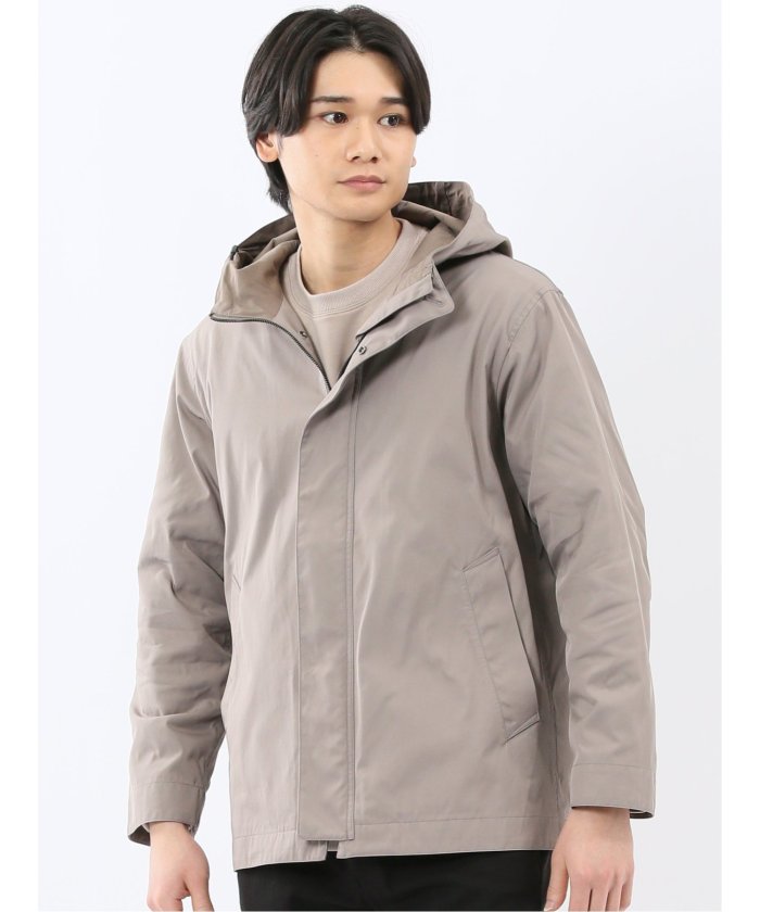 タカキュー TAKA-Q 撥水ダブルフェイス フーデッドブルゾン （ベージュ） ベージュ
