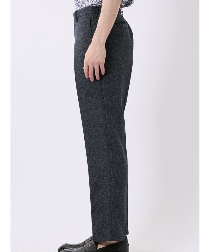 タカキュー TAKA-Q TechLinen スリムフィット ノータック パンツ 紺(セットアップ可能) （紺） 紺