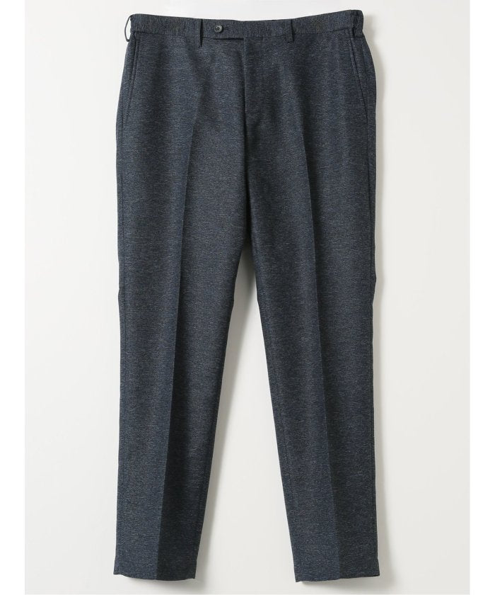 タカキュー TAKA-Q TechLinen スリムフィット ノータック パンツ 紺(セットアップ可能) （紺） 紺