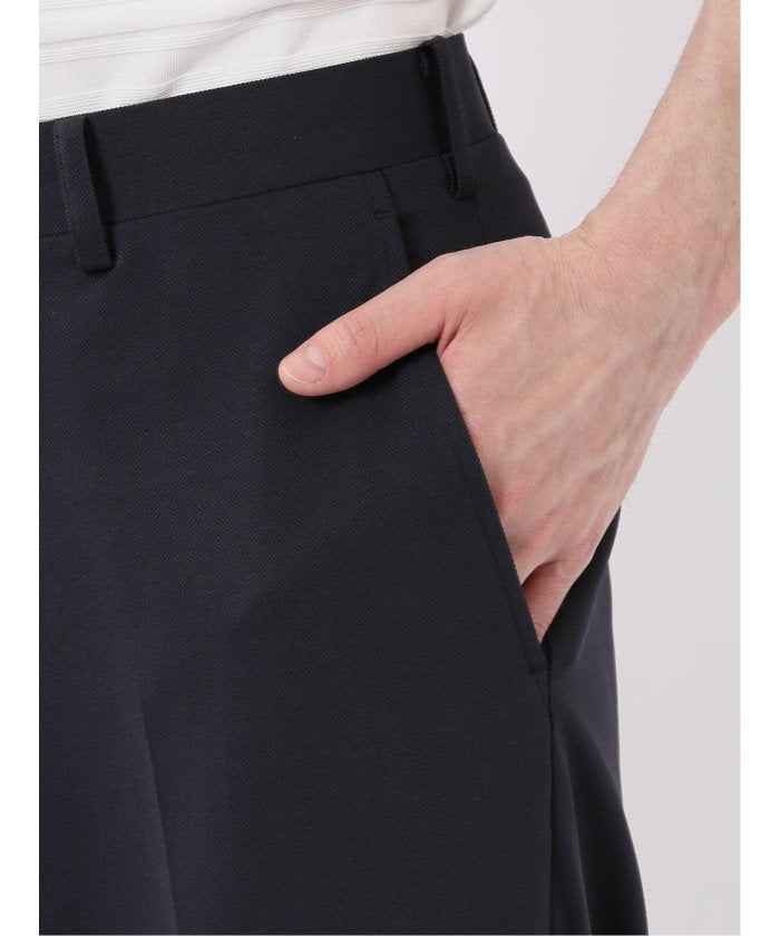 タカキュー TAKA-Q シワレス ストレッチ 吸水速乾 レギュラーフィット ノータック パンツ(セットアップ可能) （紺） 紺