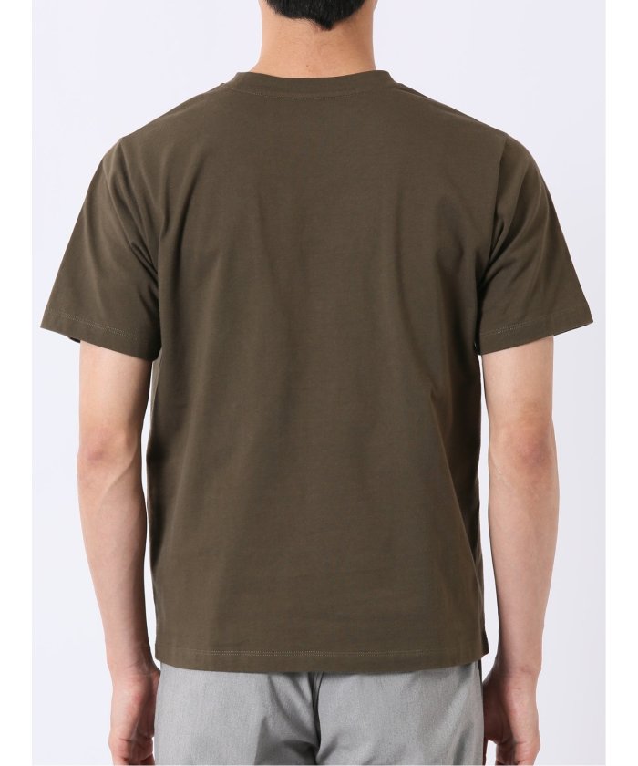 タカキュー TAKA-Q 綿天竺 グラフィック プリント クルーネック 半袖 Tシャツ （グレー） グレー