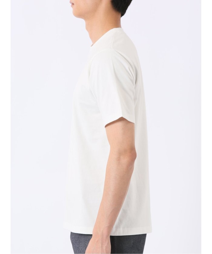 タカキュー TAKA-Q 綿天竺 グラフィック プリント クルーネック 半袖 Tシャツ （グレー） グレー