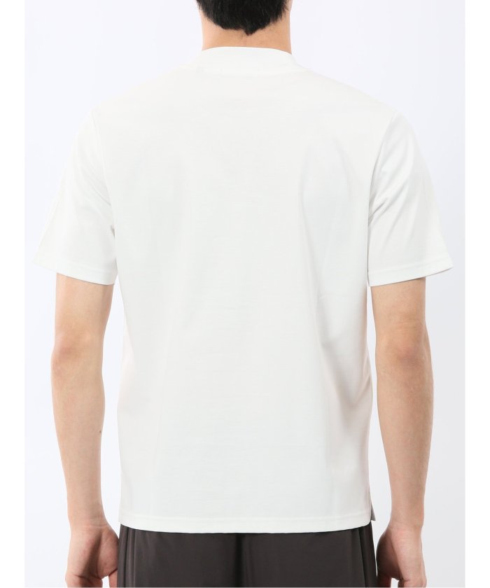 タカキュー TAKA-Q 【DRESS T-SHIRT】シルケットスムス スロープネック 半袖 Tシャツ （白） 白