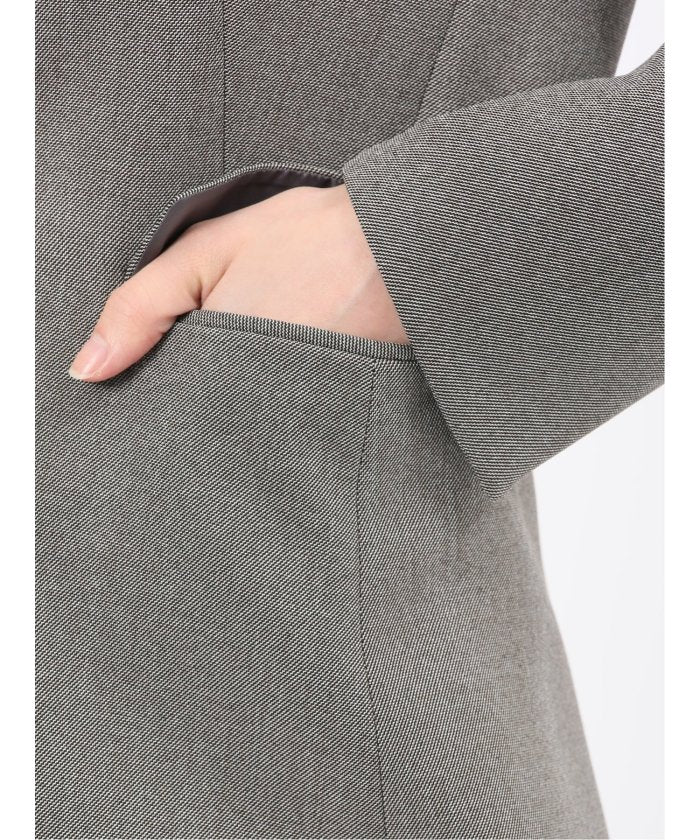 タカキュー TAKA-Q ストレッチウォッシャブル リラクシング ノーカラージャケット＋セミワイドパンツ シャークベージュ （ベージュ） ベージュ