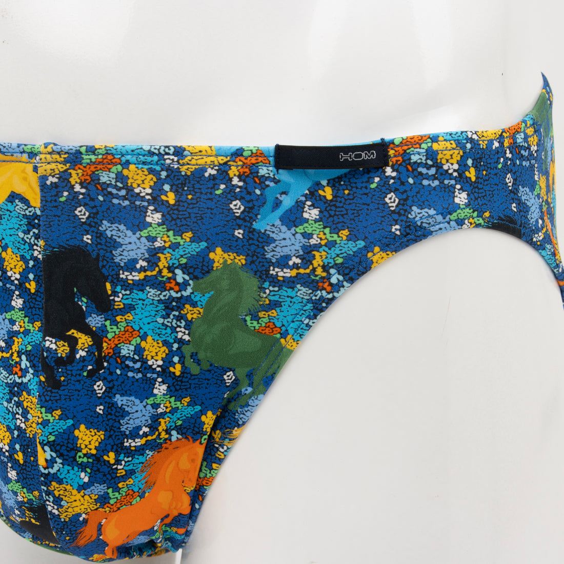 オム HOM HOM ASIA プリント柄 ブリーフ 【返品不可商品】 （ブルー） ブルー
