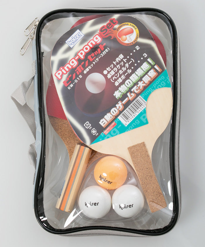 カイザー Kaiser 卓球ラケットセットDX ペンホルダー/kaiser/KWー015/卓球ラケット ピンポン ラバー 卓球用品 ピンポン玉 セット ペンホルダー 卓球