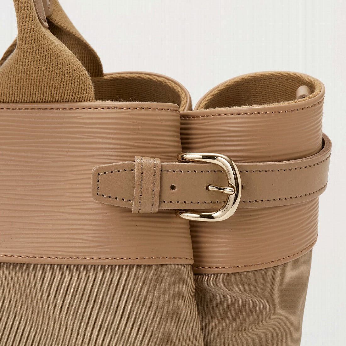 TOPKAPI TOPKAPI 【Breath TOPKAPI】RIPPLE nylon Combo Belt Design Mini Tote Bag
